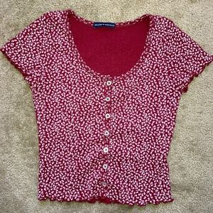 Brandy Melville floral top red